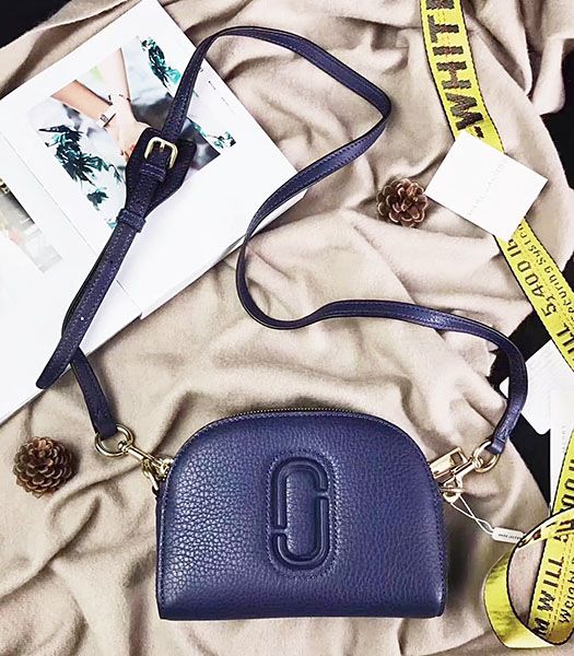 Marc Jacobs Shutter Dark Blue Leather Tassel Small Camera Bag