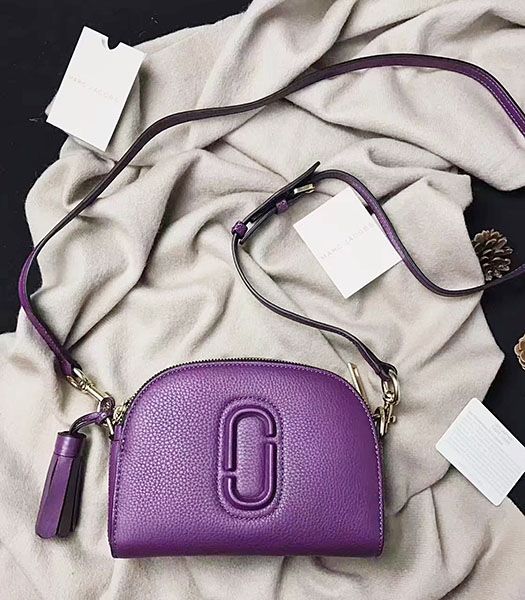 Marc Jacobs Shutter Purple Leather Tassel Small Camera Bag