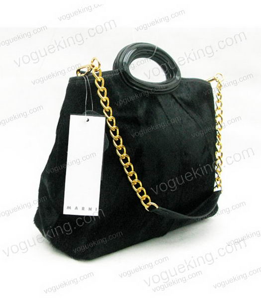 Marni Balloon Shoulder Bag With Black Horse Hair-2