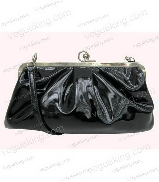 Marni Black Patent Leather Messenger Bag-1