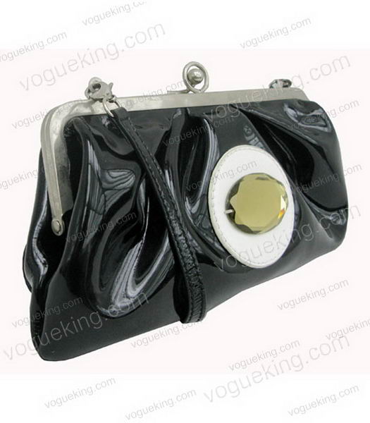 Marni Black Patent Leather Messenger Bag-2