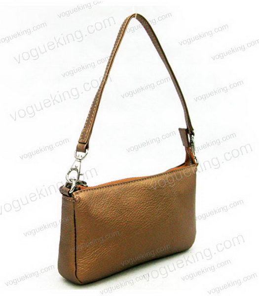 Marni Bronze Cowhide Leather Zip Handbag-1