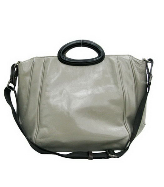Marni Grey Leather Tote Handbag