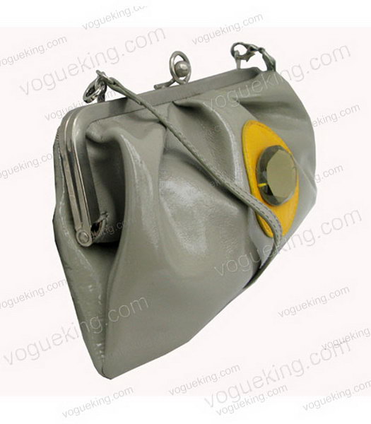 Marni Grey Patent Leather Messenger Bag-2