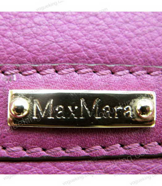Marni Purple Cowhide Leather Shoulder Handbag-5