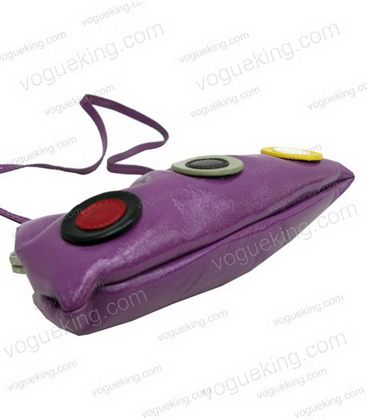 Marni Purple Napa Leather Messenger Bag-3