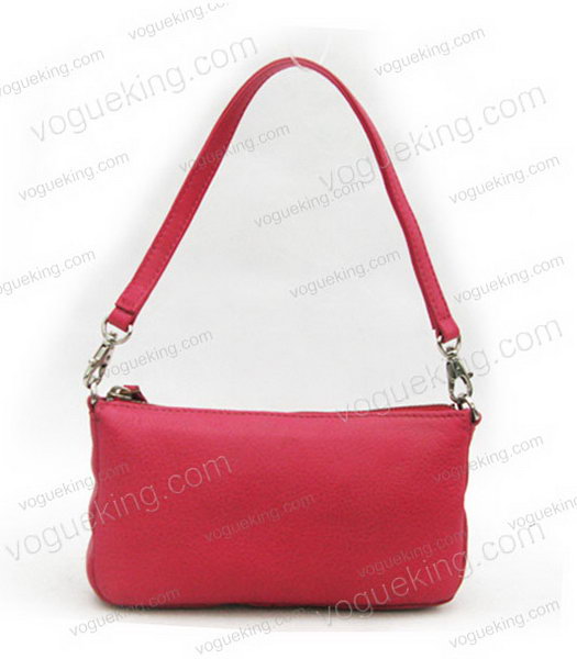 Marni Red Cowhide Leather Zip Handbag-1