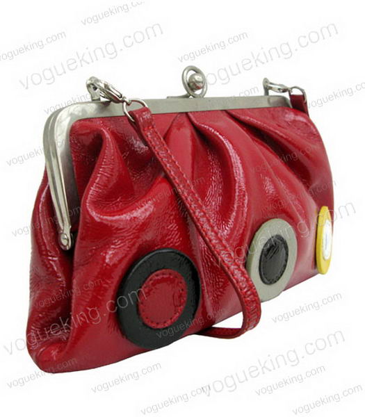 Marni Red Napa Leather Messenger Bag-2