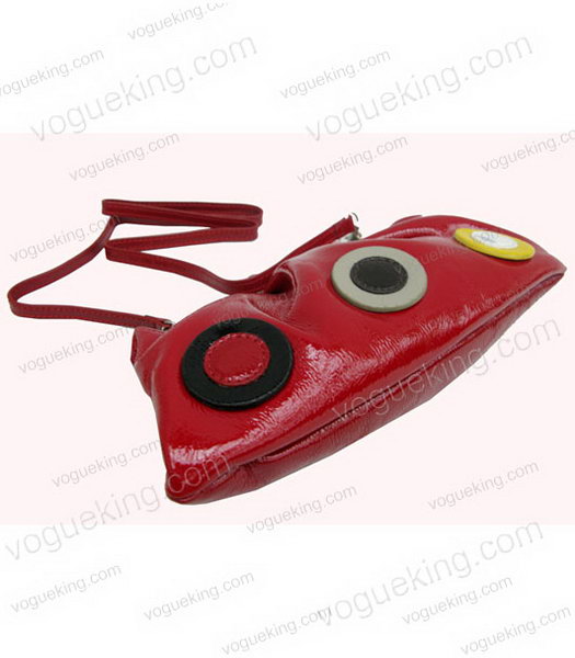 Marni Red Napa Leather Messenger Bag-3