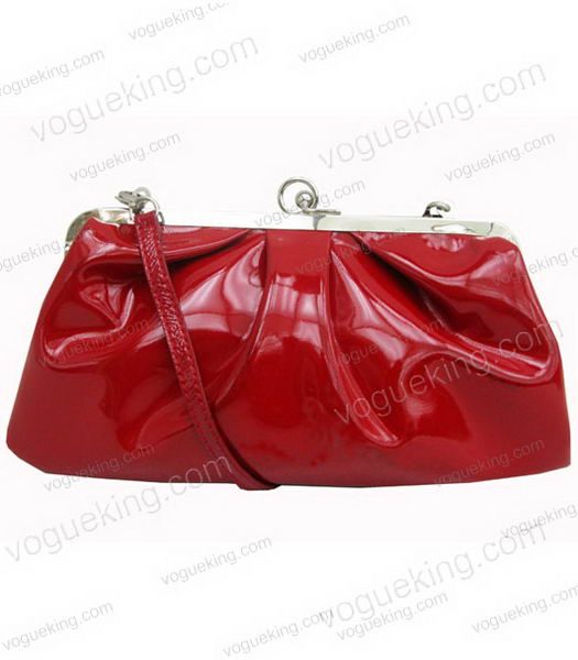 Marni Red Patent Leather Messenger Bag-1