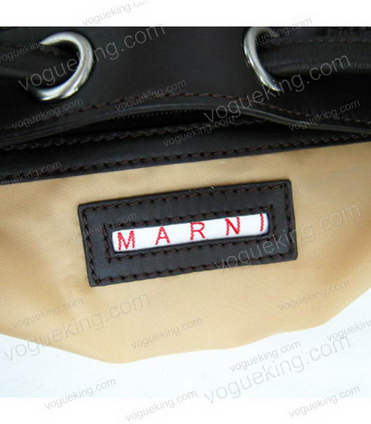 Marni Shiny Leather Handle Bag Grey-6