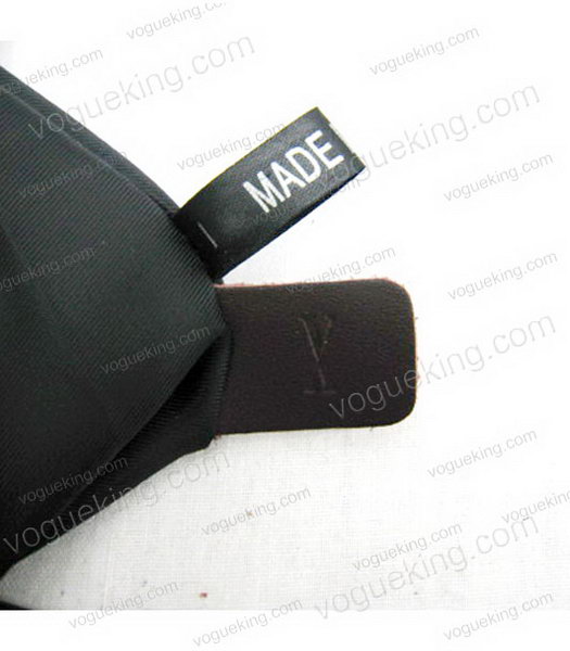 Marni Shiny Nappa Leather Flap Handle Bag Dark Coffee-6