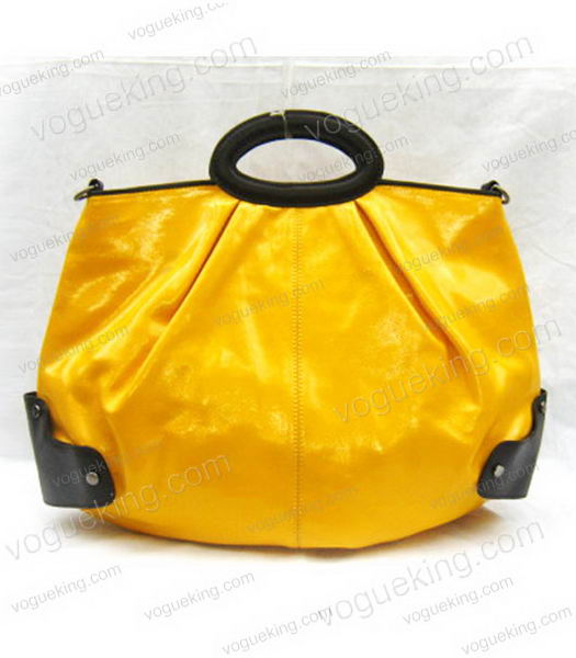 Marni Shiny Yellow Patent Leather Large Balloon Bag-1