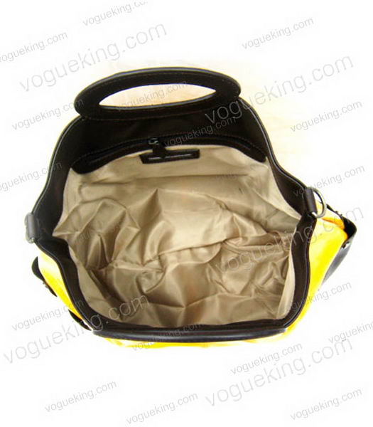 Marni Shiny Yellow Patent Leather Large Balloon Bag-4