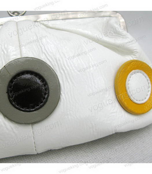Marni White Napa Leather Messenger Bag-6