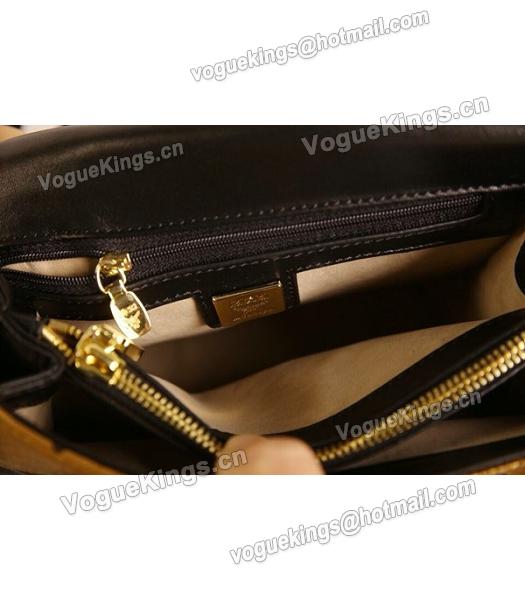 MCM Latest Design Gold Leather Small Shoulder Bag-4