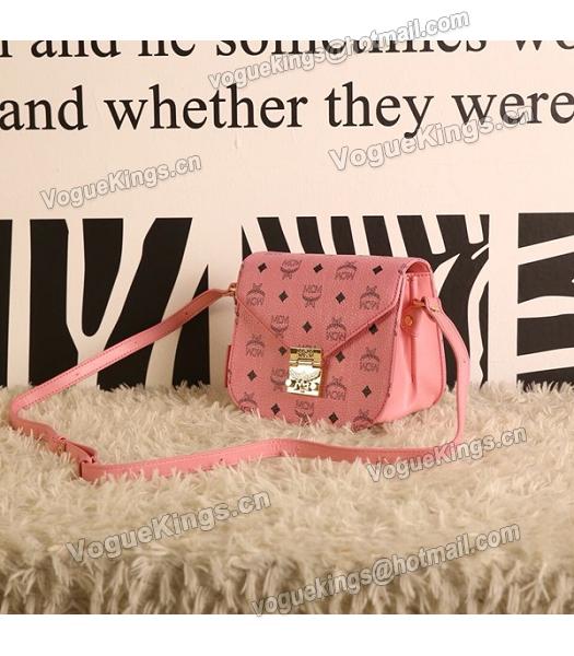 MCM Latest Design Pink Leather Small Shoulder Bag-1
