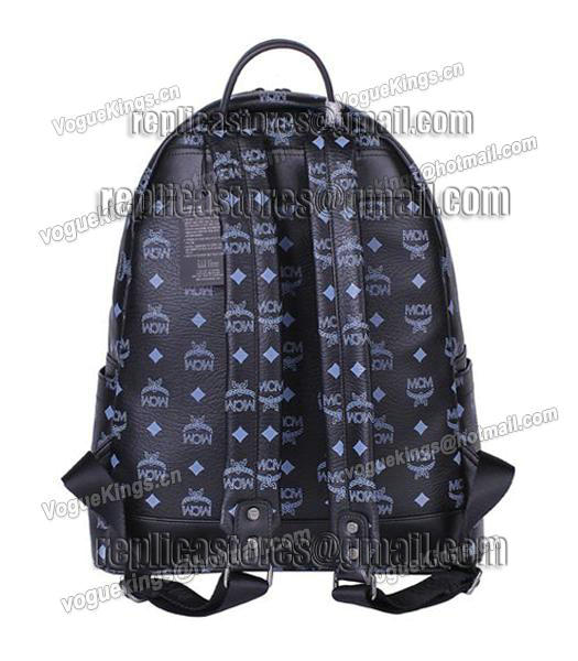 MCM Stark Sprinkle Stud Medium Backpack In Black Leather-1