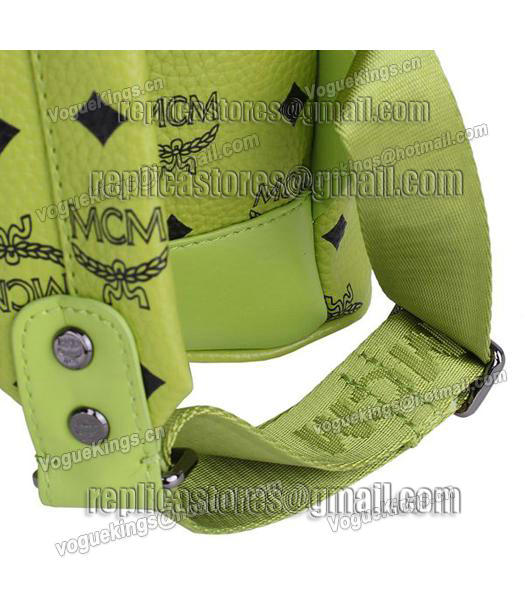 MCM Stark Sprinkle Stud Medium Backpack In Green Leather-5