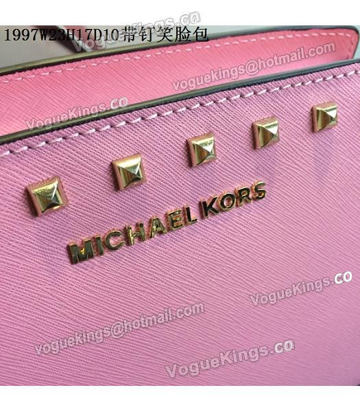 Michael Kors Selma Studded Small Messenger Bag Pink-6