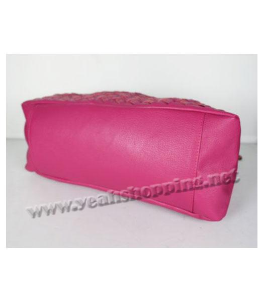 Miu Miu Fuchsia Leather Tote Bag-2