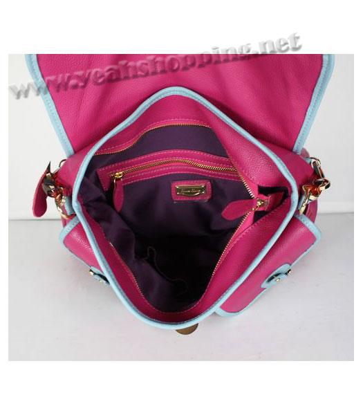 Miu Miu Fuchsia Leather Tote Bag-3