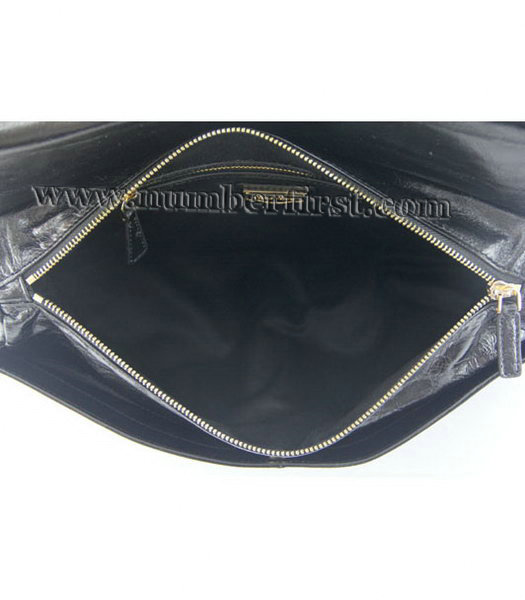 Miu Miu Genuine Leather Shoulder Bag in Black-6