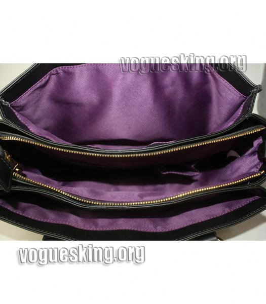 Miu Miu Large Black Calfskin Leather Tote Shoulder Bag-3