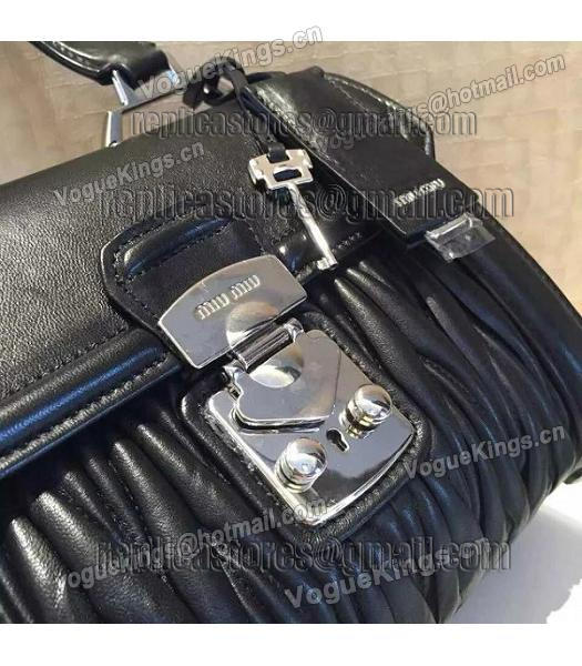 Miu Miu Matelasse Black Original Leather Shoulder Bag-3