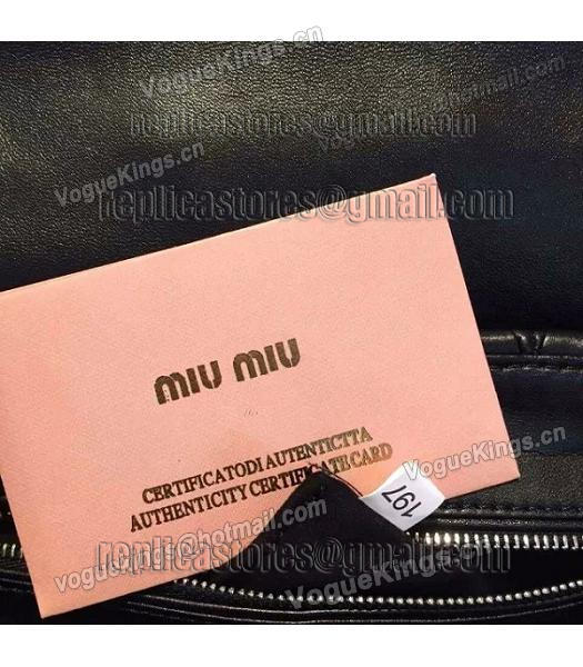 Miu Miu Matelasse Black Original Leather Shoulder Bag-4