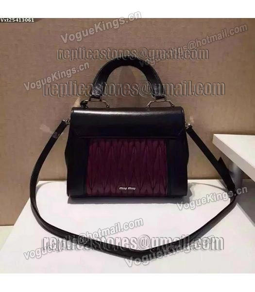 Miu Miu Matelasse Black&Purple Original Leather Shoulder Bag-4