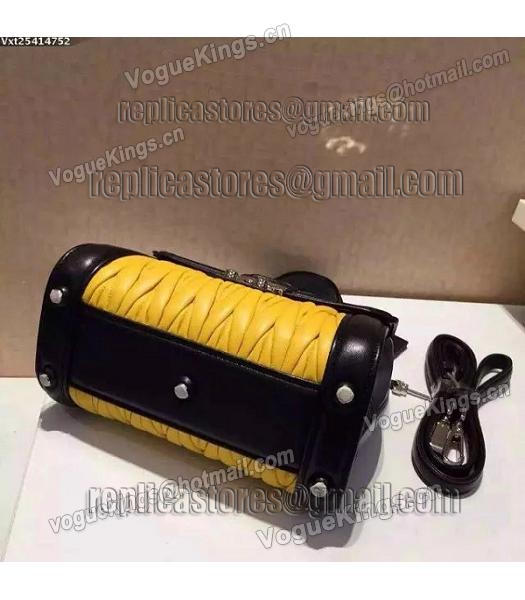 Miu Miu Matelasse Black&Yellow Original Leather 23cm Small Bag-1