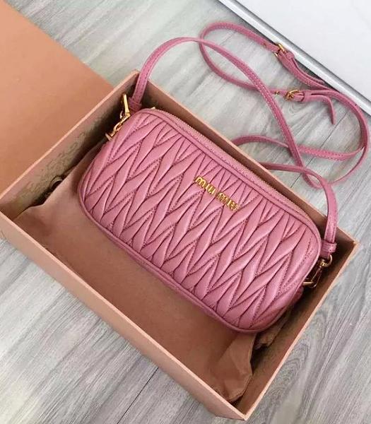 Miu Miu Matelasse Cherry Pink Original Leather Small Bag