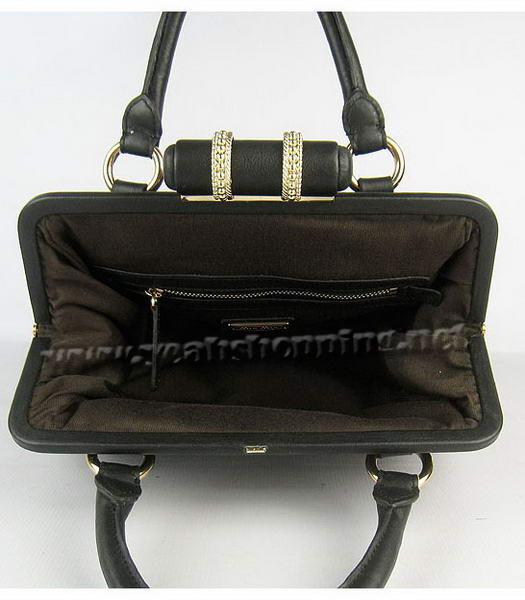 Miu Miu Matelasse Leather Frame Tote Bag in Black-5