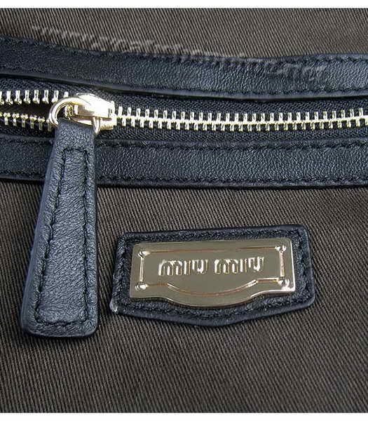 Miu Miu Matelasse Leather Frame Tote Bag in Black-8