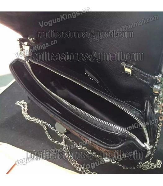 Miu Miu Matelasse Original Leather Diamonds Small Bag Black-4