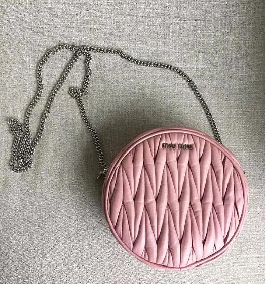 Miu Miu Matelasse Pink Original Leather Small Chains Bag