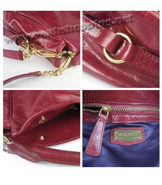 Miu Miu Nappa Charm Bag Red Calfskin-6
