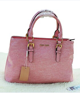 Miu Miu Pink Calf Leather Top Handle Bag