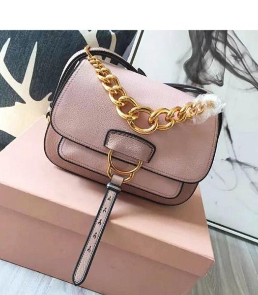 Miu Miu Pink Original Leather Chains Bag