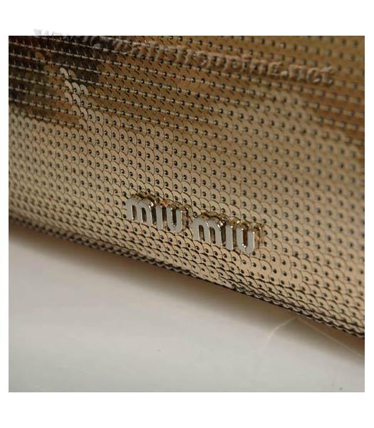 Miu Miu Sequin Convertible Bag in Golden-2