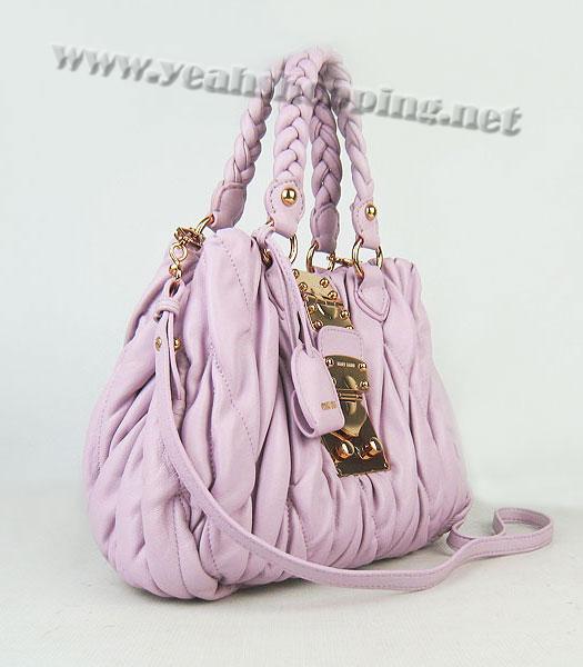 Miu Miu Shoulder Handbag Pink Lambskin-1