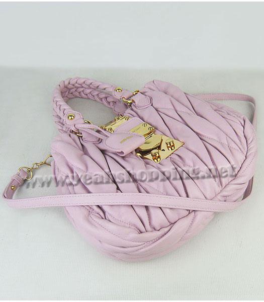 Miu Miu Shoulder Handbag Pink Lambskin-6