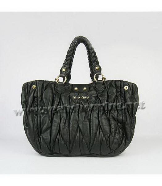 Miu Miu Small Coffer Handbag Black Lambskin-5