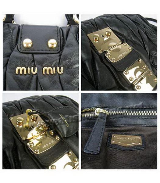 Miu Miu Small Coffer Handbag Black Lambskin-9