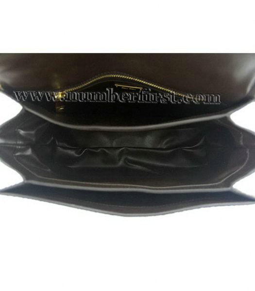 Miu Miu Snake Veins Leather Shoulder Bag in Light Coffee-6