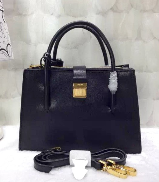 Miu Miu Top-quality Original Leather Tote Bag Black