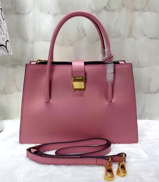 Miu Miu Top-quality Original Leather Tote Bag Pink