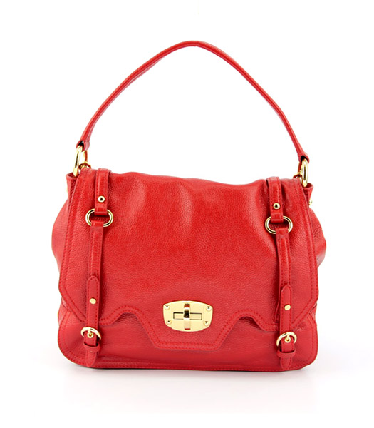 Miu Miu Tote Bag in Red Leather