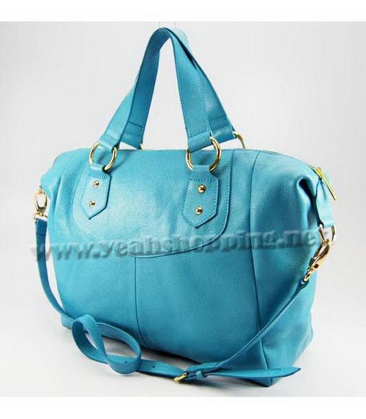Miu Miu Zipped Shoulder Bag Blue-2